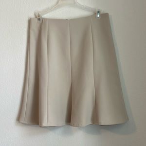 ANN TAYLOR Flounce Tan Skirt